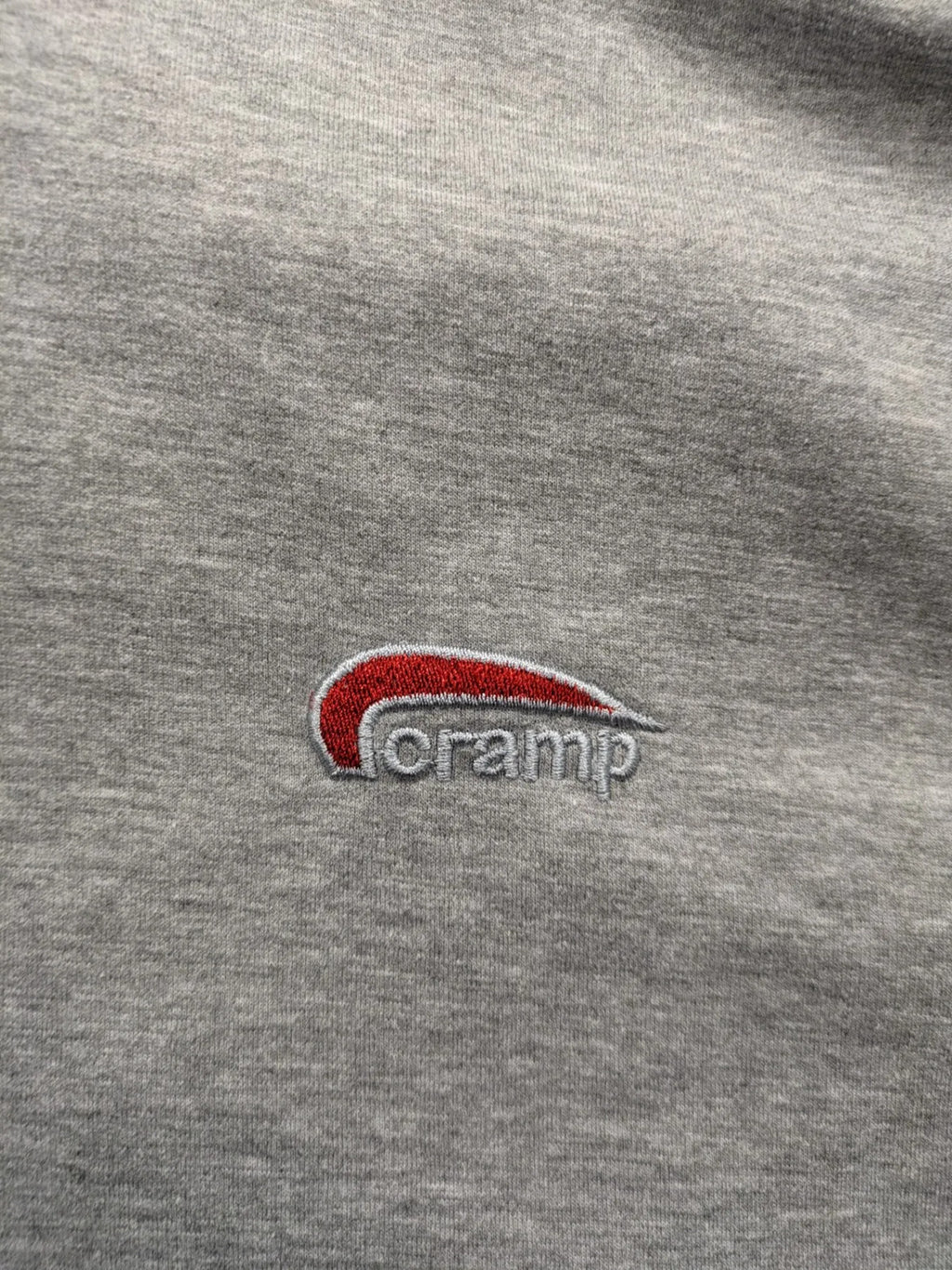 Cramp Sport grey training jacket XXL with red collar and embroidered logo.