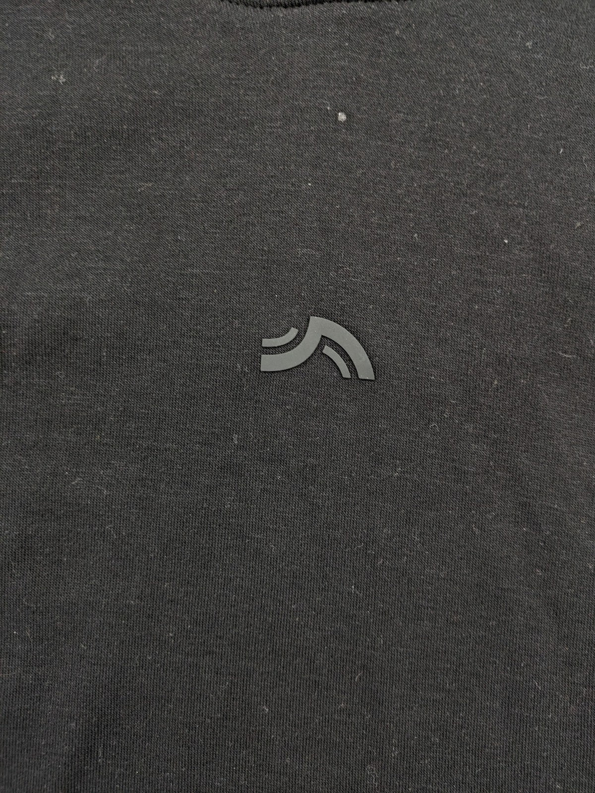 Crivit grey turtle neck jumper with subtle logo, longline tunic style, soft cotton blend.