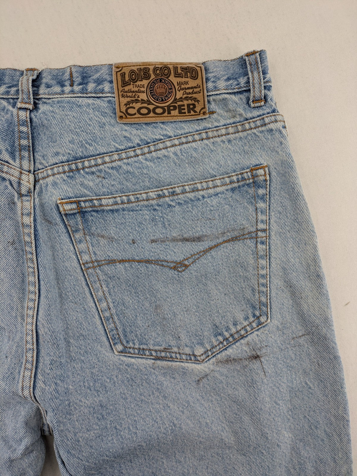 Lois straight jeans blue vintage wash 5-pocket style robust cotton denim