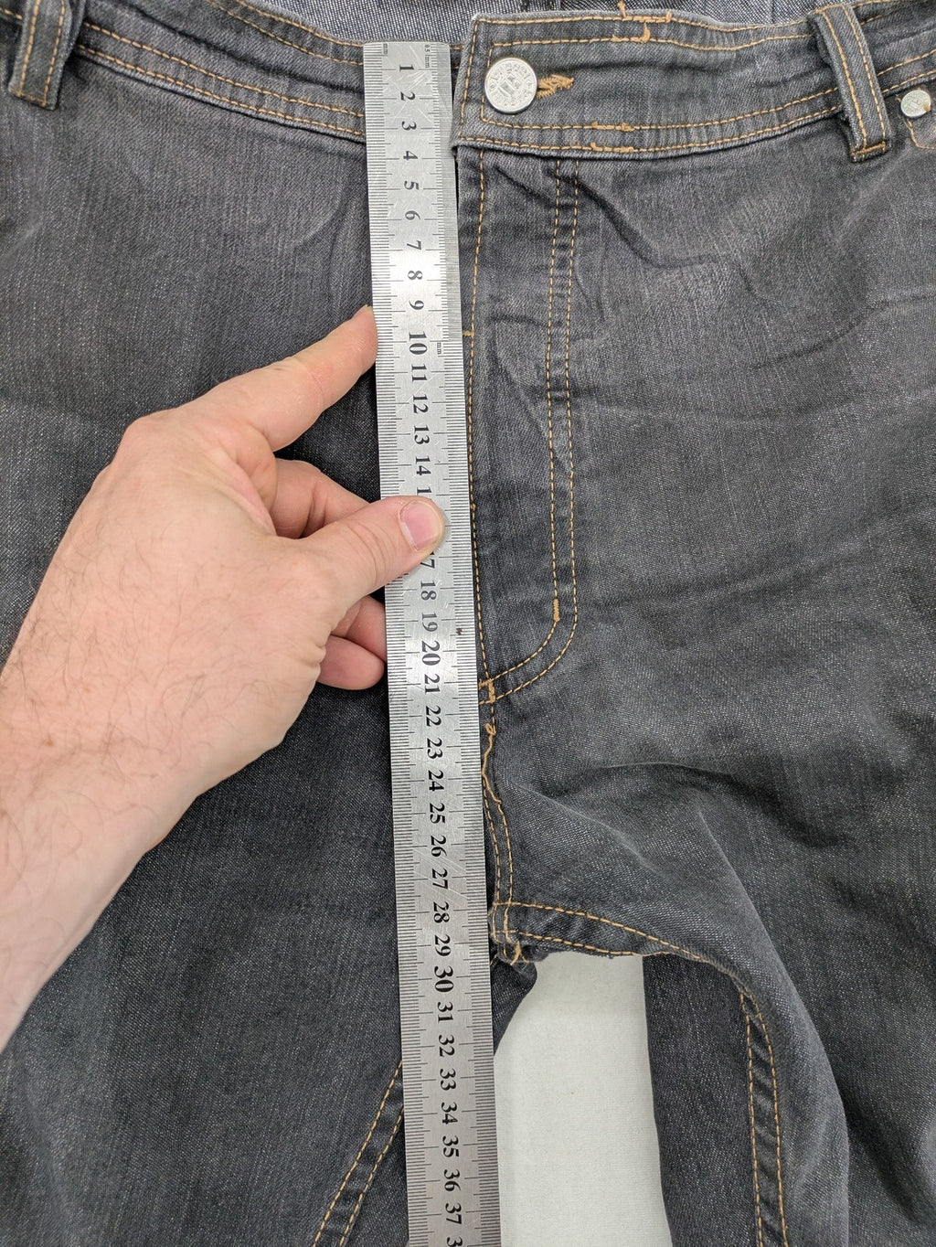 Bugatti straight jeans blue grey 5-pocket design with stretch denim material