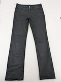 Bernd Berger grey chino pants with double button closure and straight leg design.