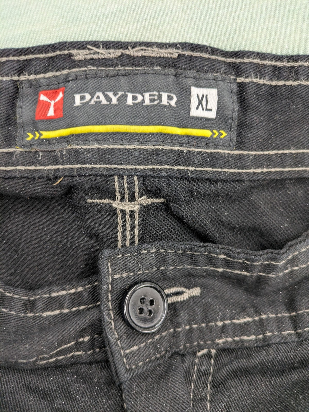 PAYPER hunting tactical pants green grey cargo style with multiple pockets and elastic waistband