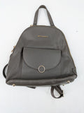 Betty Barclay grey handbag textured faux leather gold metal details adjustable straps