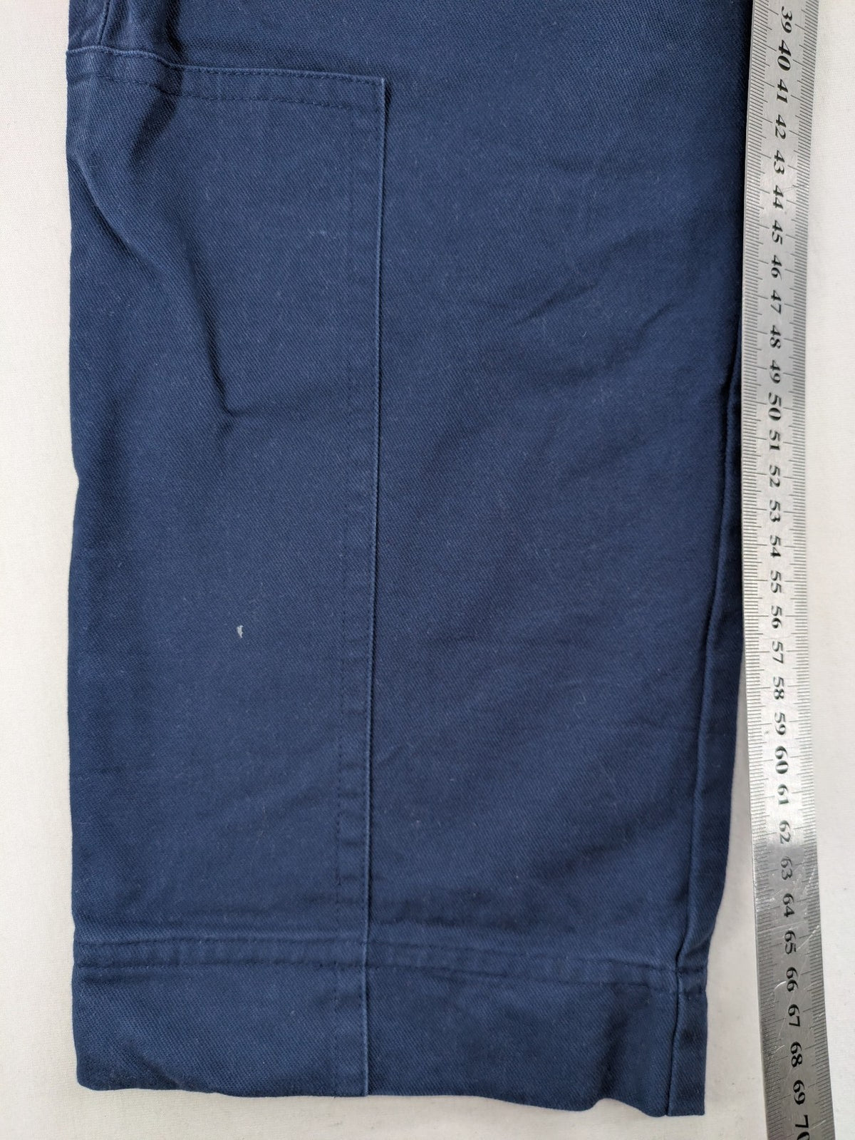 Max & Moi blue cargo pants 100% cotton with buttoned side pockets and classic design.