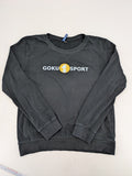 Dragon Ball Z grey turtle neck jumper featuring "GOKU SPORT" graphic print, 100% cotton.