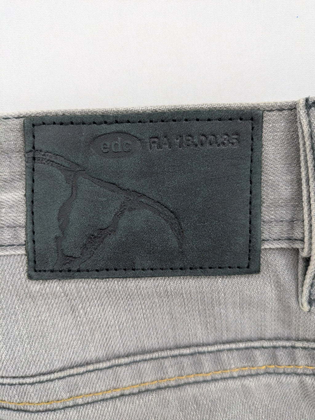 Esprit grey straight jeans with button fly and classic 5-pocket design.