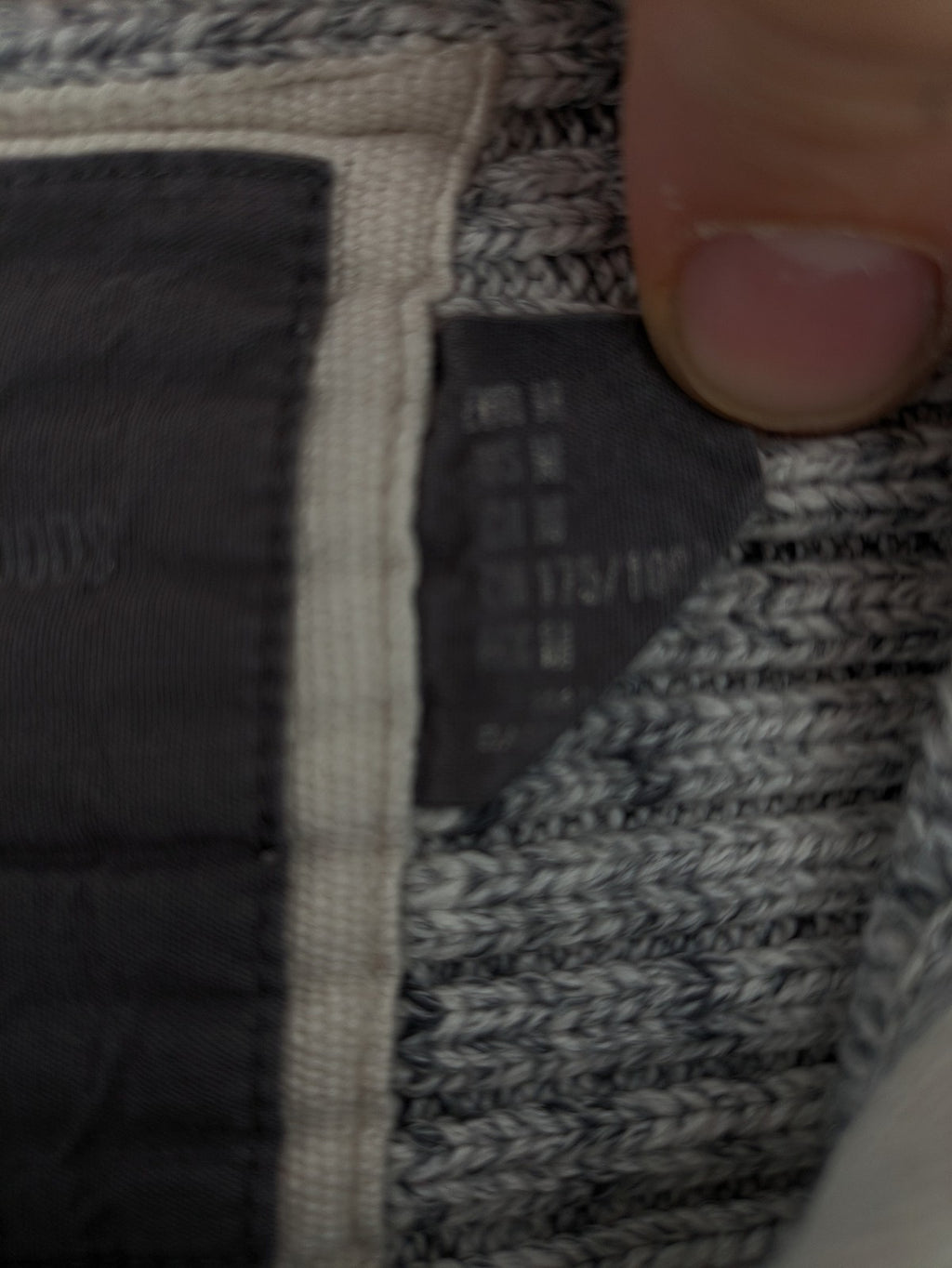H&M L.O.G.G. grey turtle neck jumper with stylish shawl collar and textured knit.