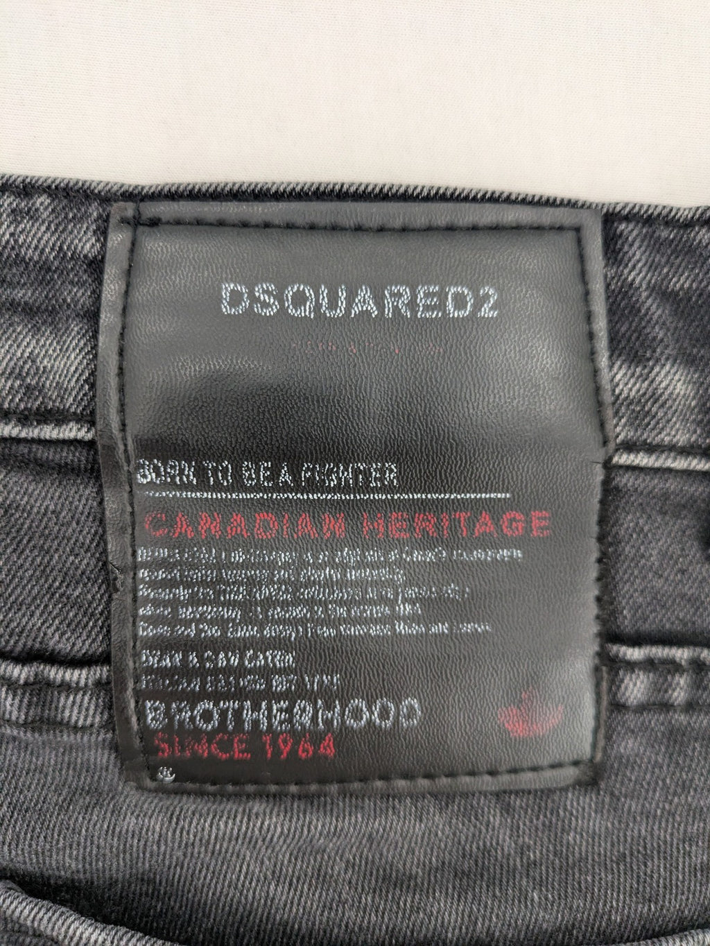 Dsquared2 grey slim jeans distressed finish button fly five-pocket design
