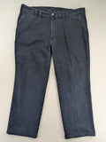 Pionier blue straight jeans with pleats, made from comfortable cotton stretch material.