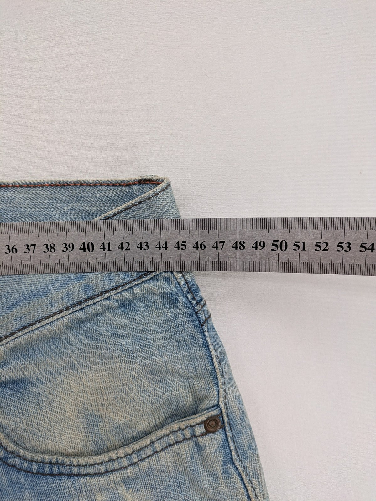 GOOD JEANS straight jeans light blue distressed vintage wash with 5-pocket design