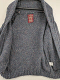 Catbalou multi turtle neck jumper with classic shawl collar and button closure.