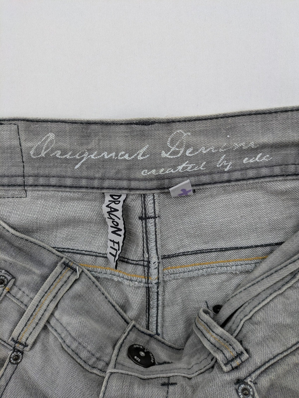 Esprit grey straight jeans with button fly and classic 5-pocket design.