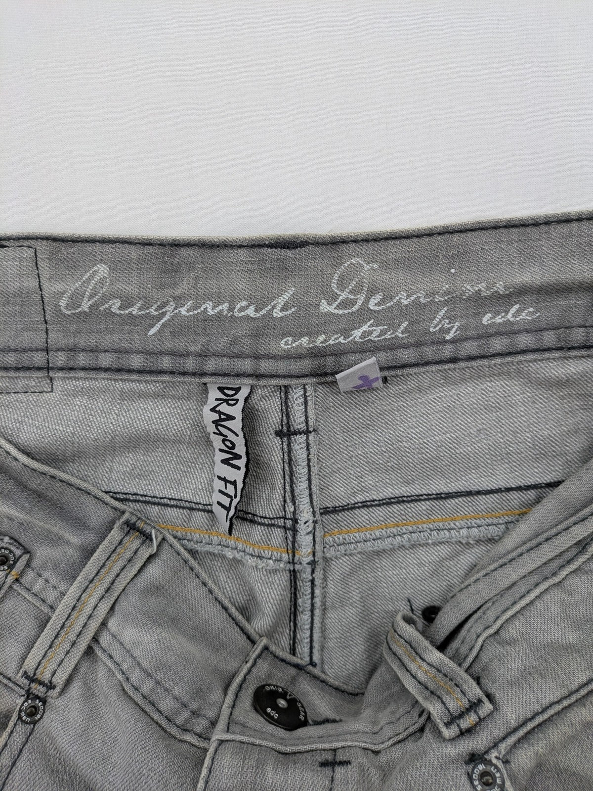Esprit grey straight jeans with button fly and classic 5-pocket design.