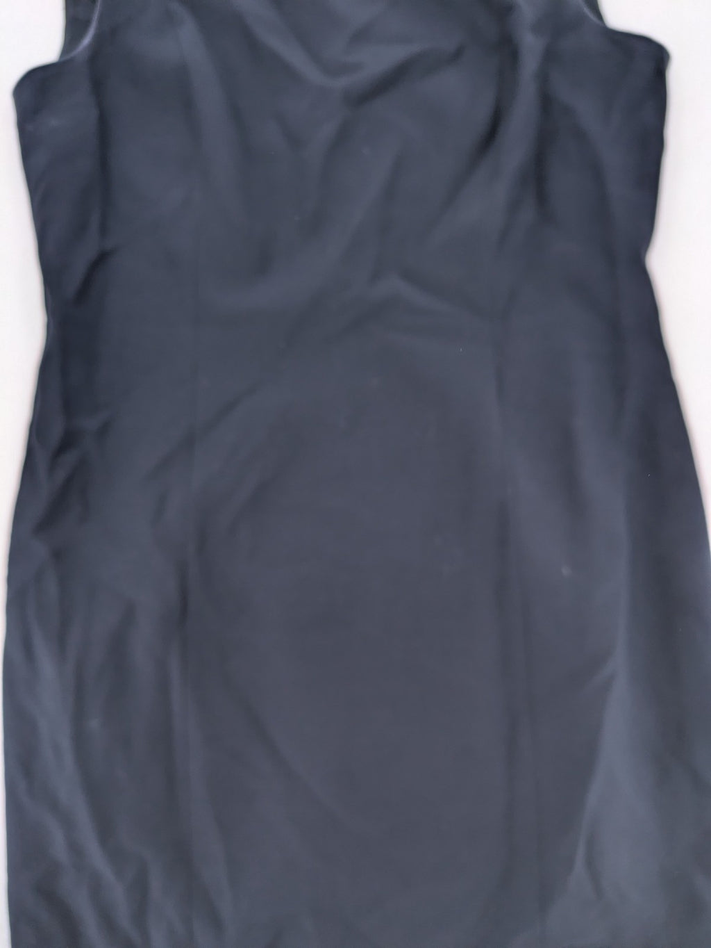 Reine Schurwolle navy dress sleeveless with square neckline, made from 100% virgin wool.