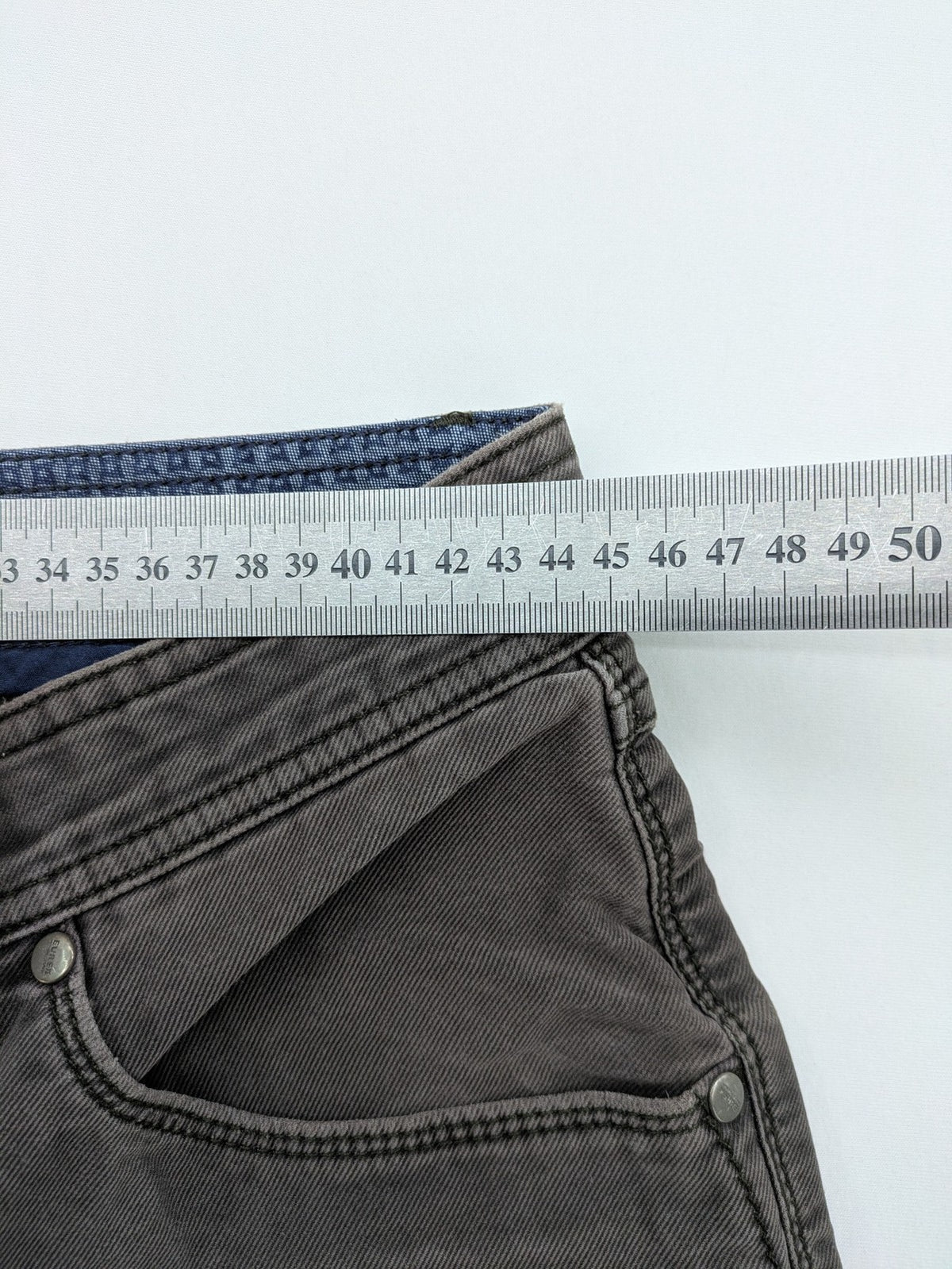 BRAX grey chino pants classic 5-pocket style stretch cotton blend