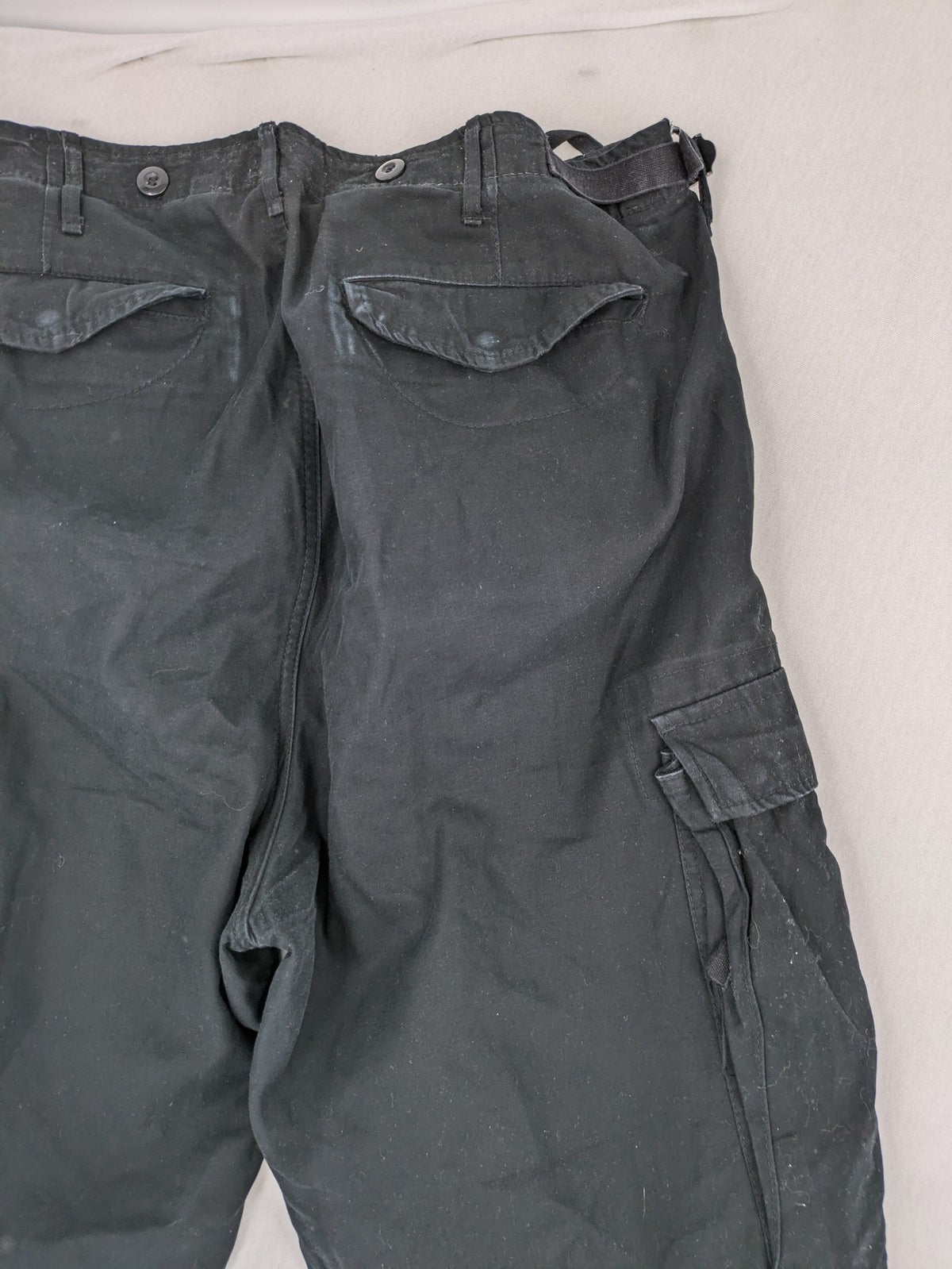 Brandit hunting & tactical pants grey vintage army style with cargo pockets and button fly.