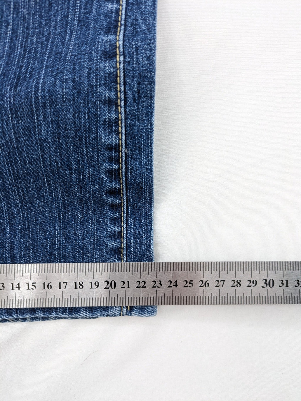 Victory TTD blue bootcut jeans low-rise stretch denim classic wash