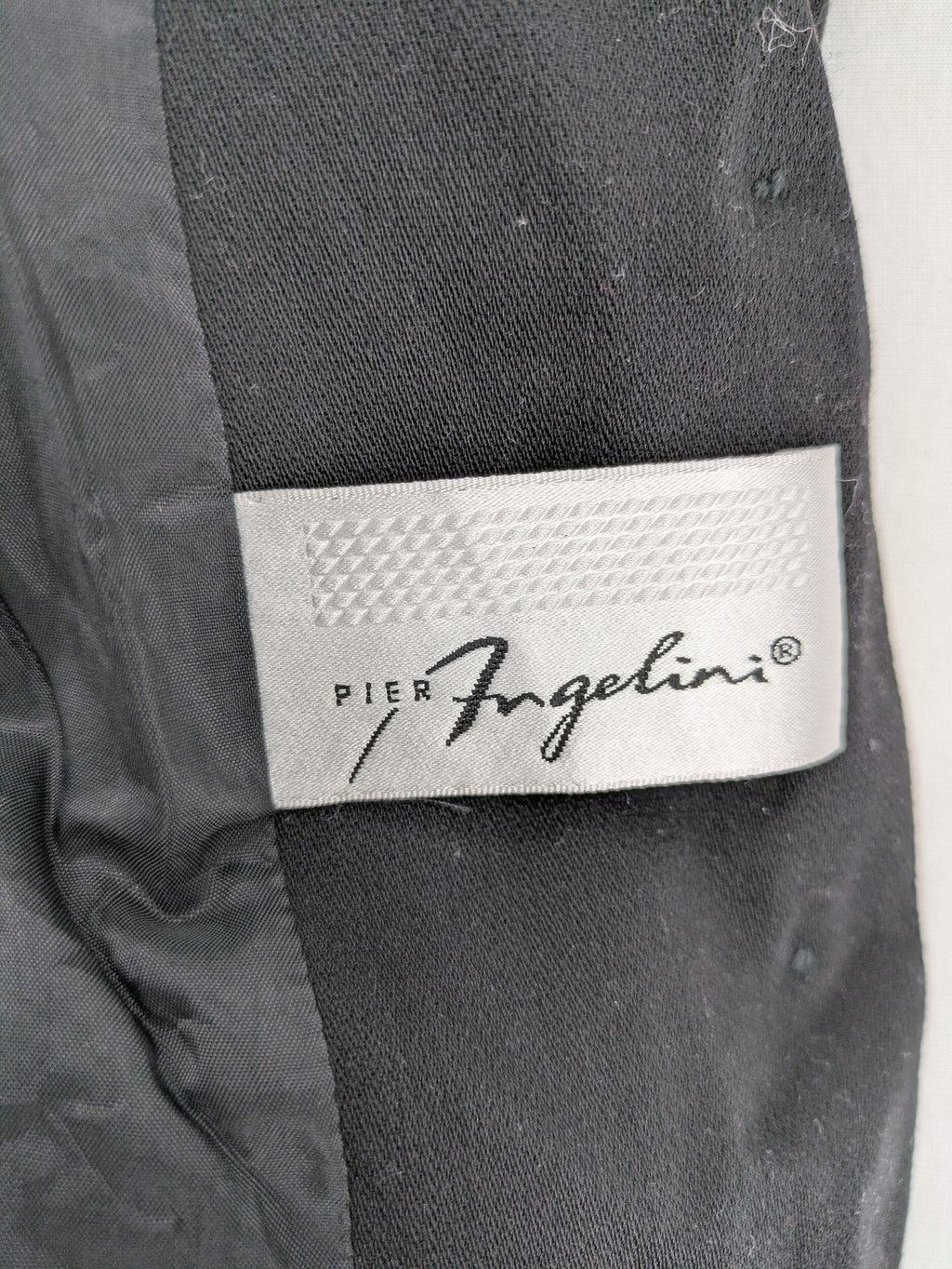 Pier Angelini black blazer classic style gold buttons tailored fit