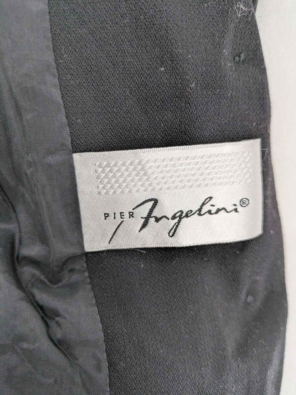 Pier Angelini black blazer classic style gold buttons tailored fit