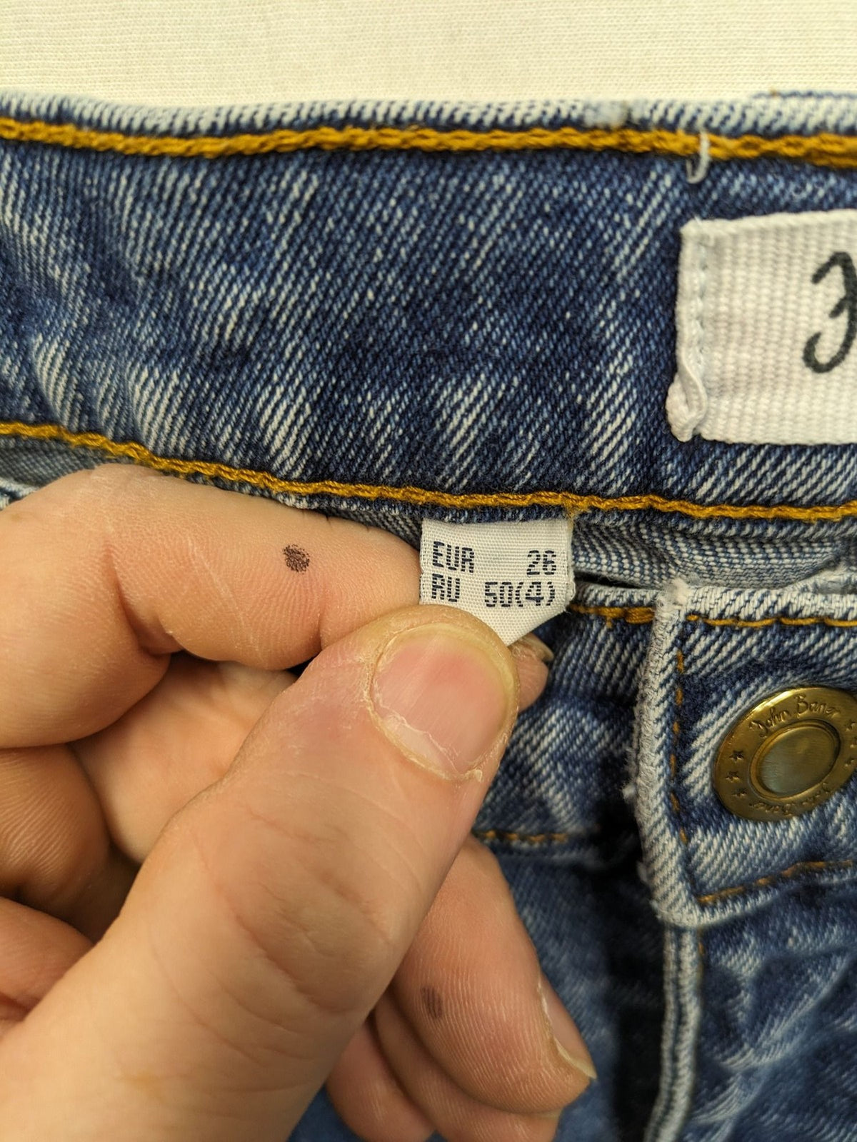 john baner blue straight jeans classic 5-pocket design durable denim material