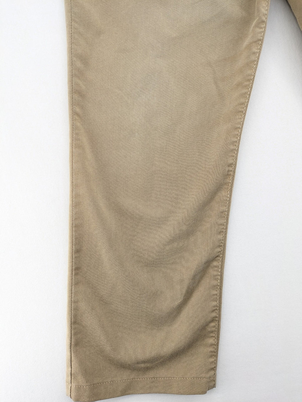 Joker beige straight jeans with double saddle stitching and classic 5-pocket design.