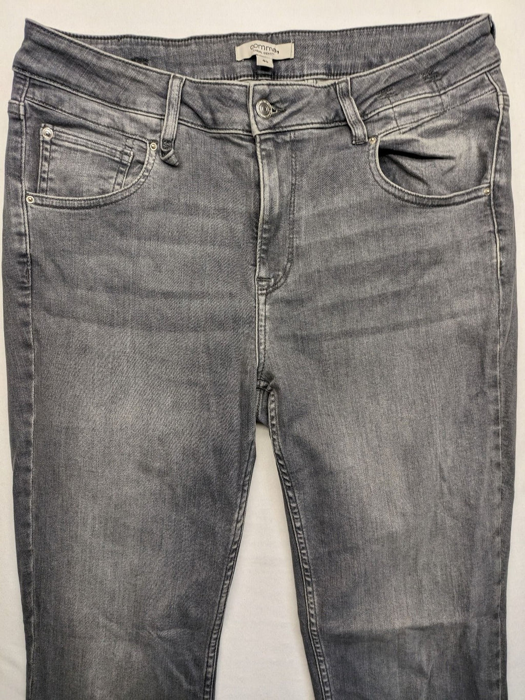 Comma grey skinny jeans washed look stretch denim casual identity