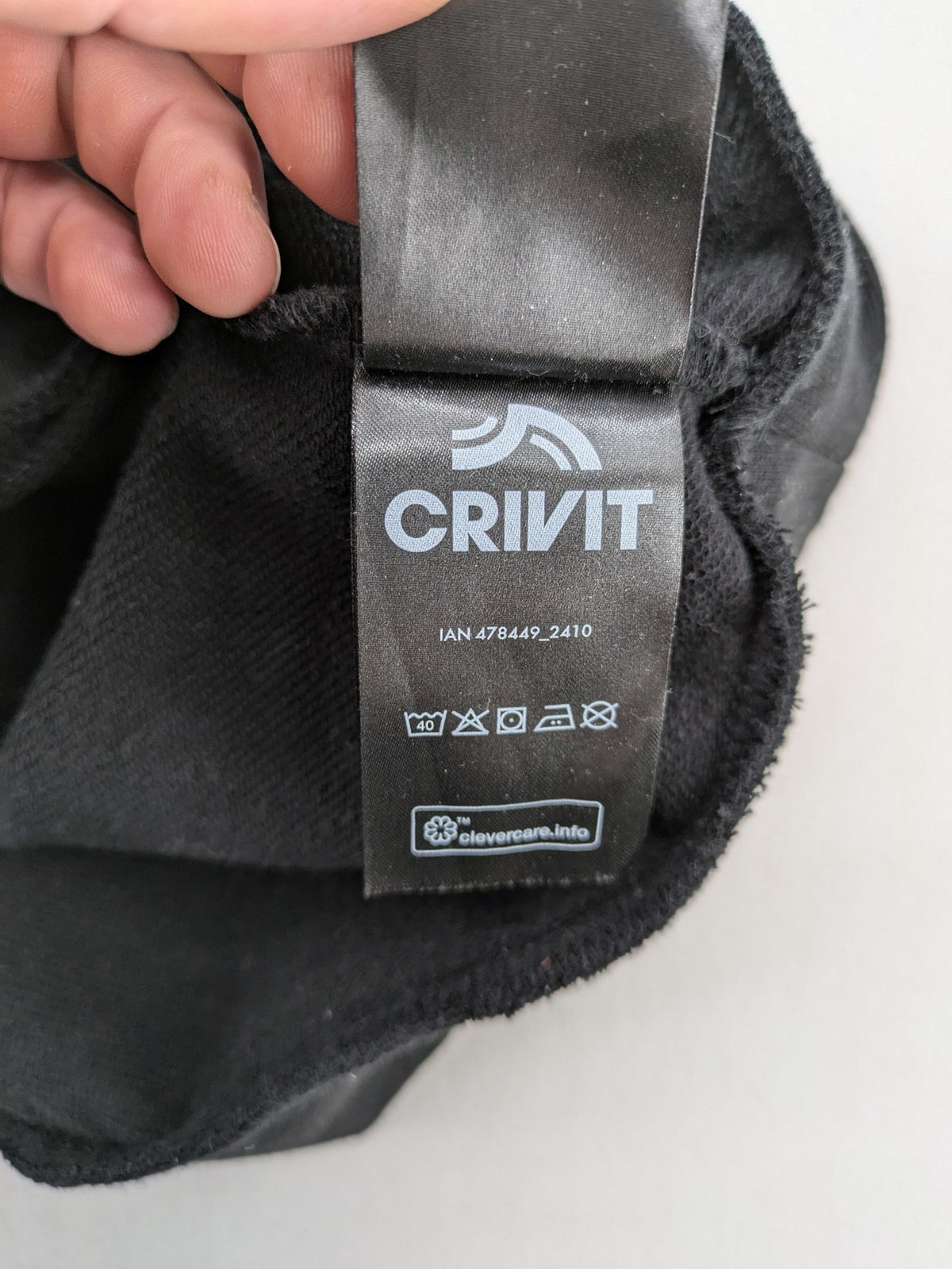Crivit grey turtle neck jumper with subtle logo, longline tunic style, soft cotton blend.