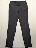 Sportalm Kitzbühel grey pants slim fit with embroidered back pockets and side zipper.