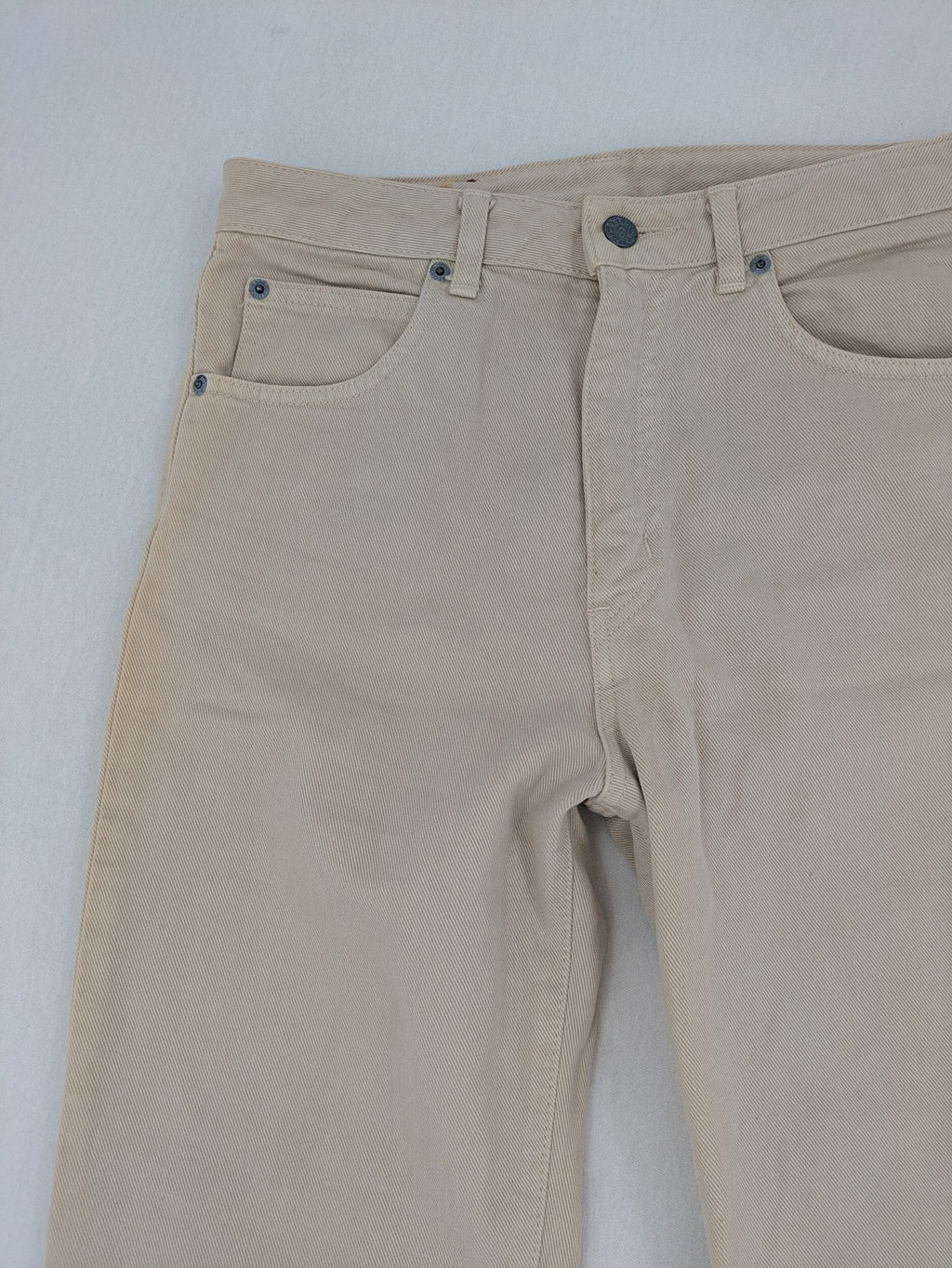 Edwin straight jeans beige 5-pocket design made from durable cotton
