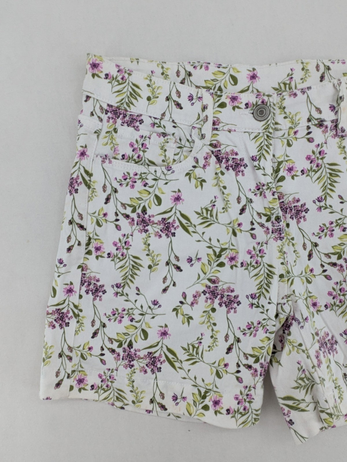 up2 fashion multi bicycle shorts floral print cotton with five-pocket style