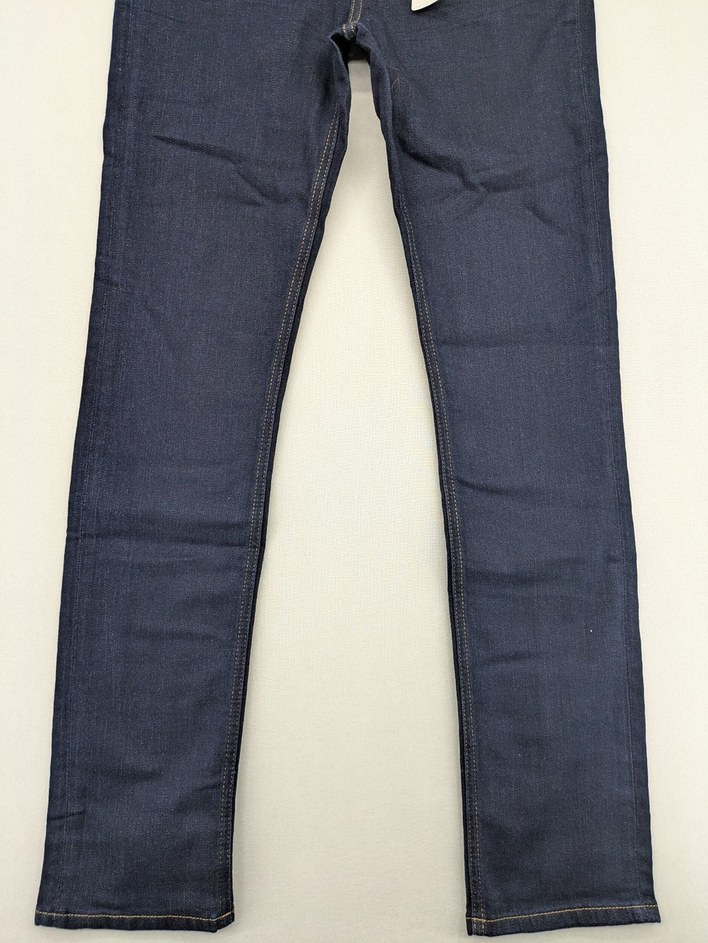 Esprit blue straight jeans with classic 5-pocket design and medium rise fit.