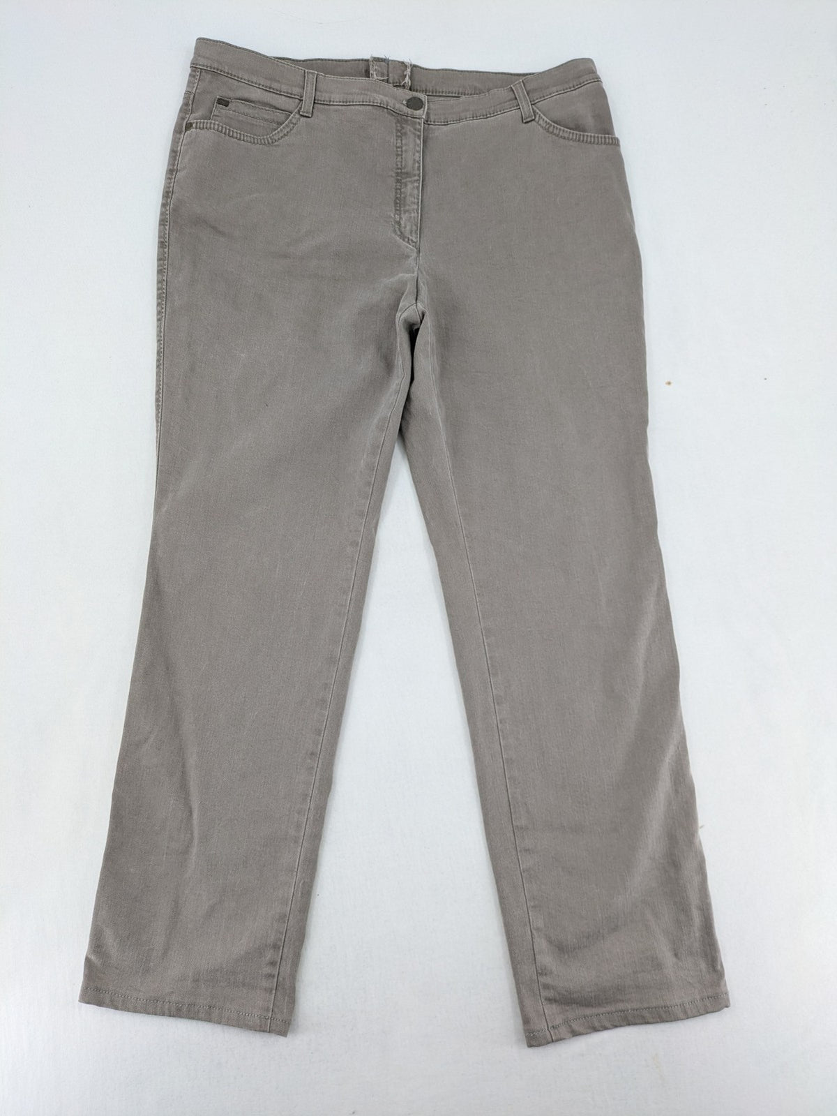 BRAX beige pants five-pocket design soft cotton blend with stretch