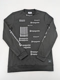 Sixth June black sweatshirt with Gothic "Propaganda" graphic print and logo details.