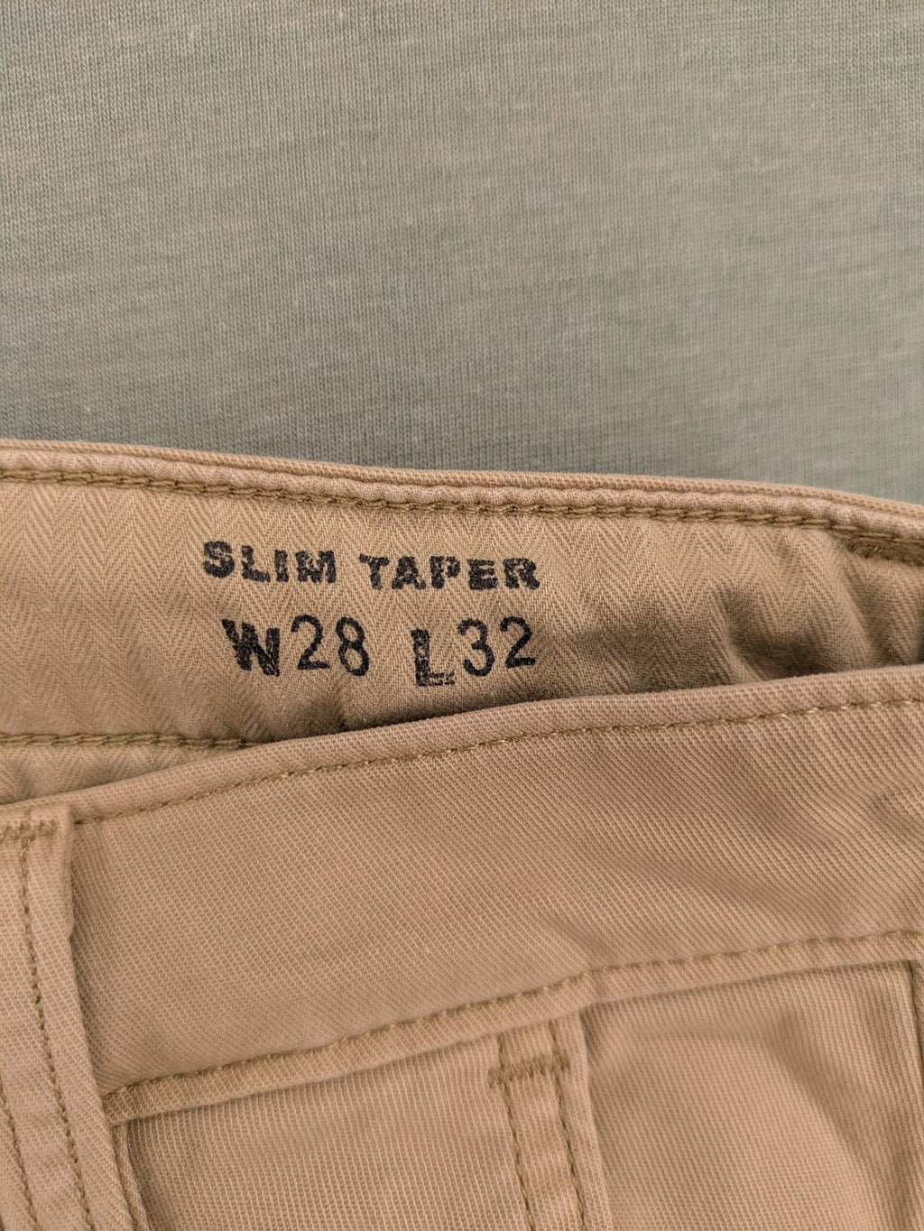 Levi's beige XX Chino pants slim taper fit with classic logo and quality fabric.