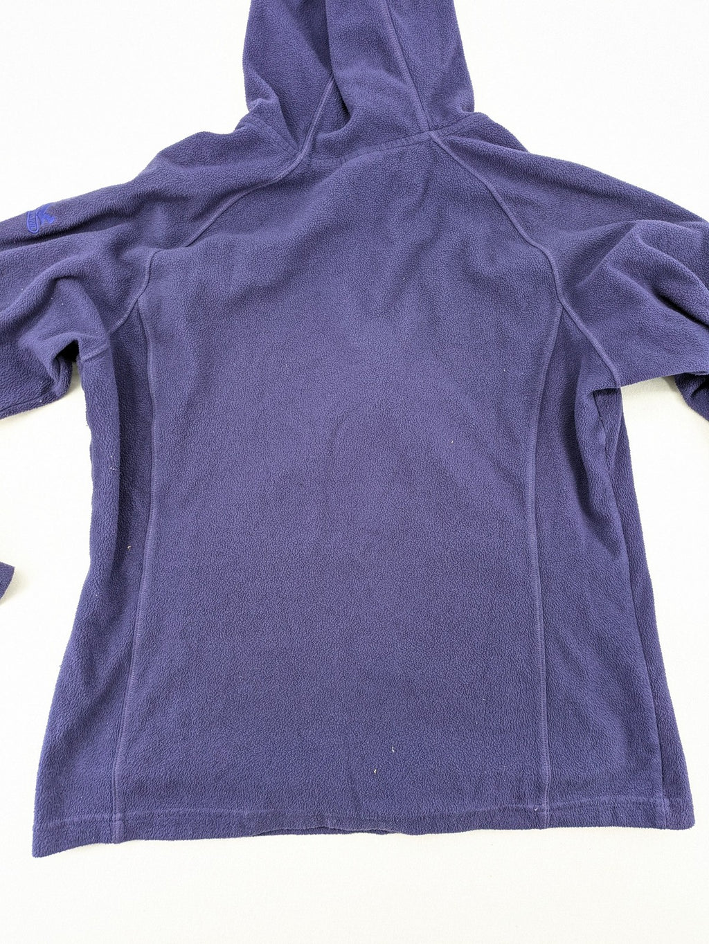 SALEWA purple fleece jacket full zip with hood, soft Polarlite material, classic design.