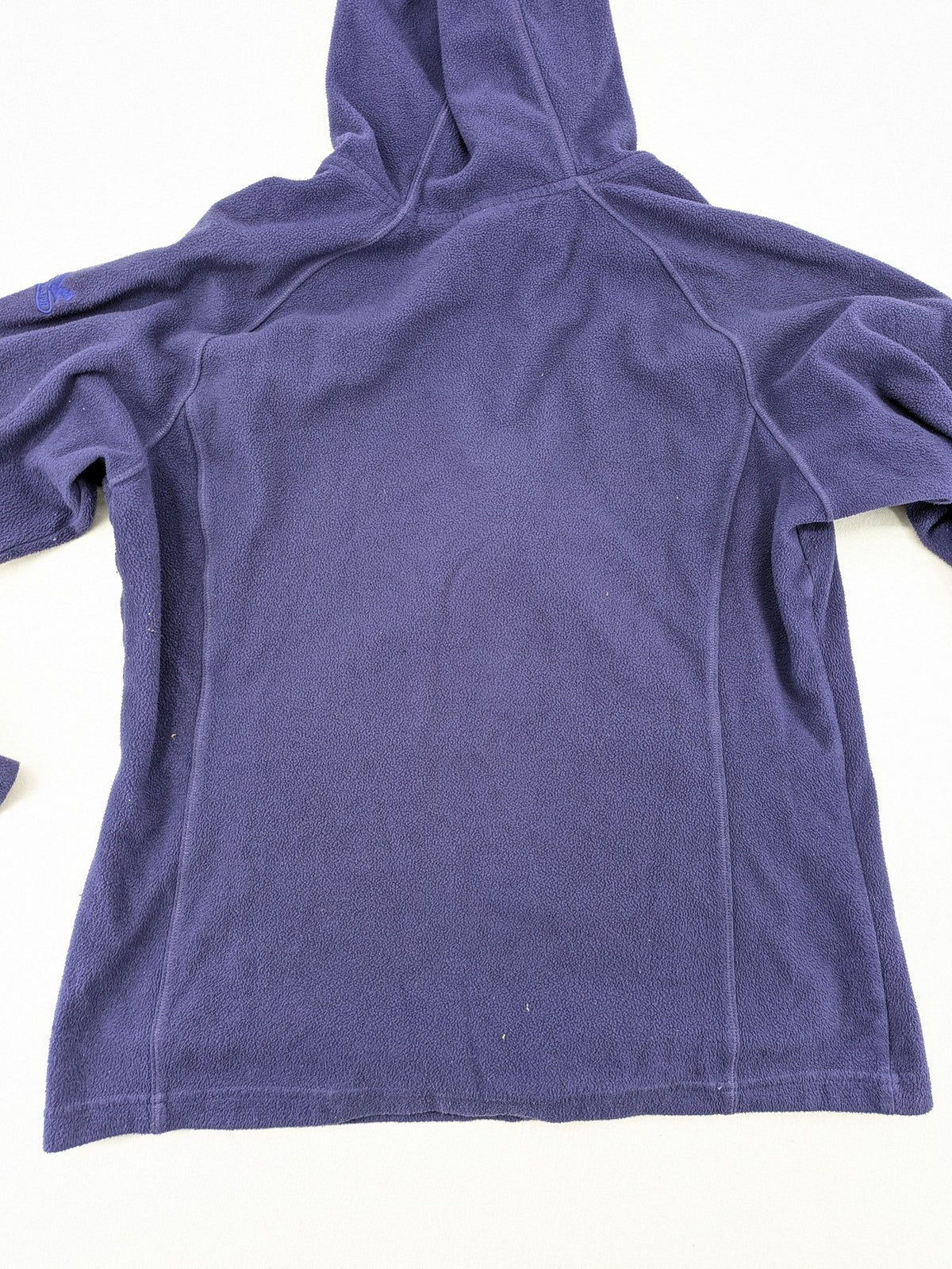 SALEWA purple fleece jacket full zip with hood, soft Polarlite material, classic design.