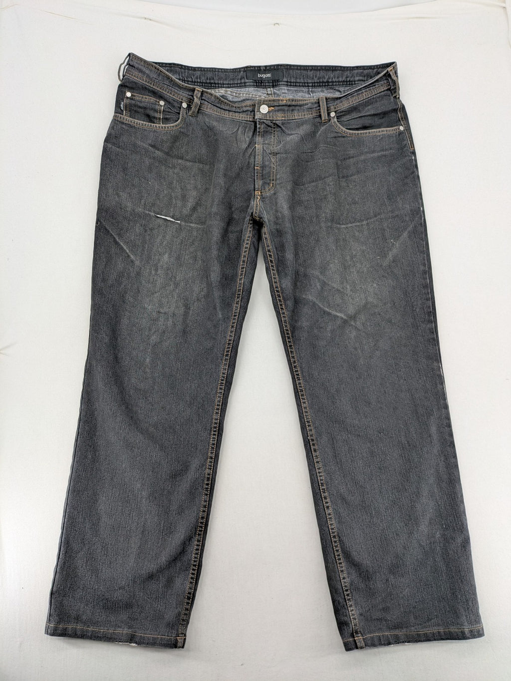 Bugatti straight jeans blue grey 5-pocket design with stretch denim material