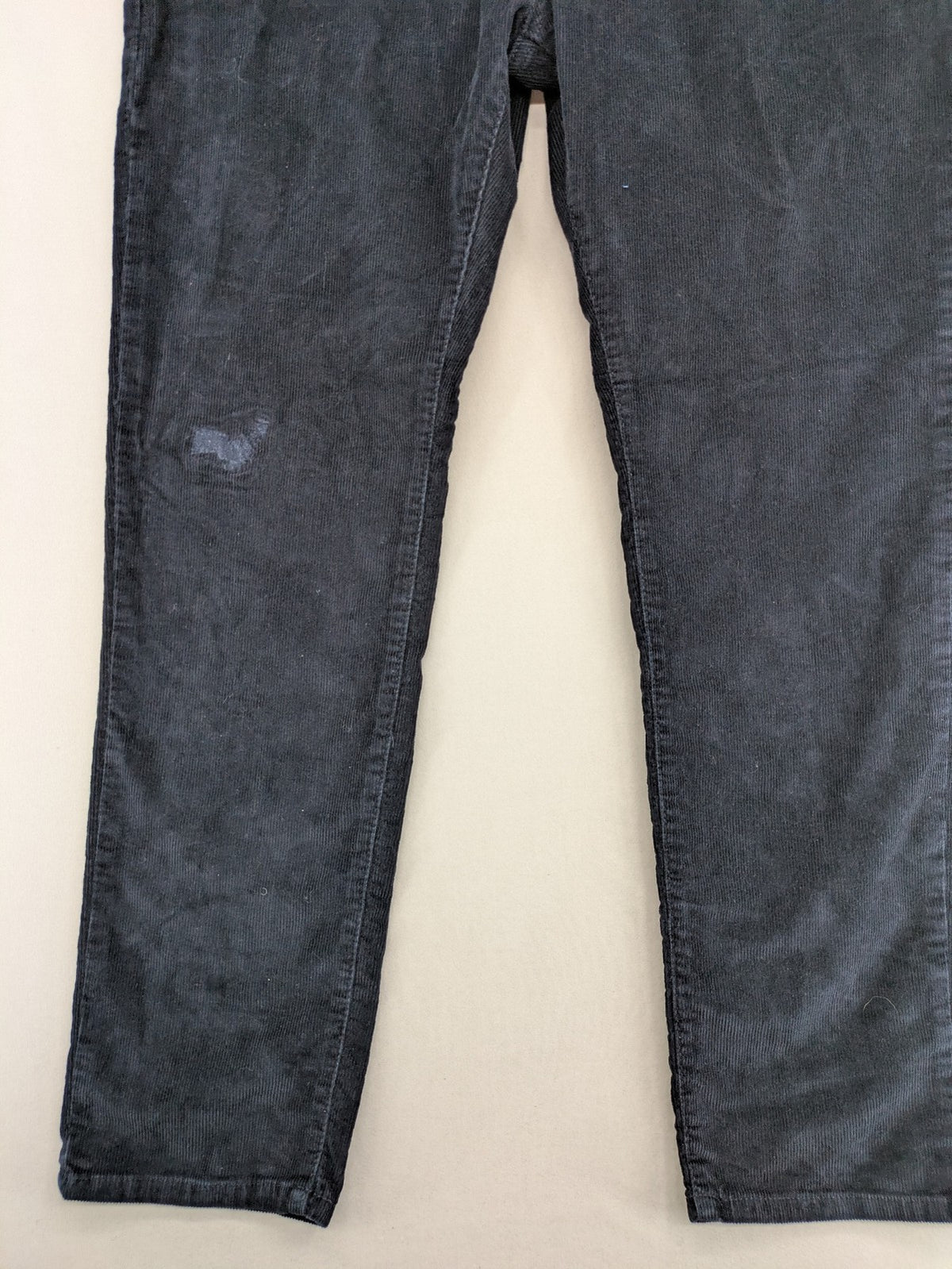Pierre Cardin grey tapered cord trousers 5-pocket design soft cotton blend