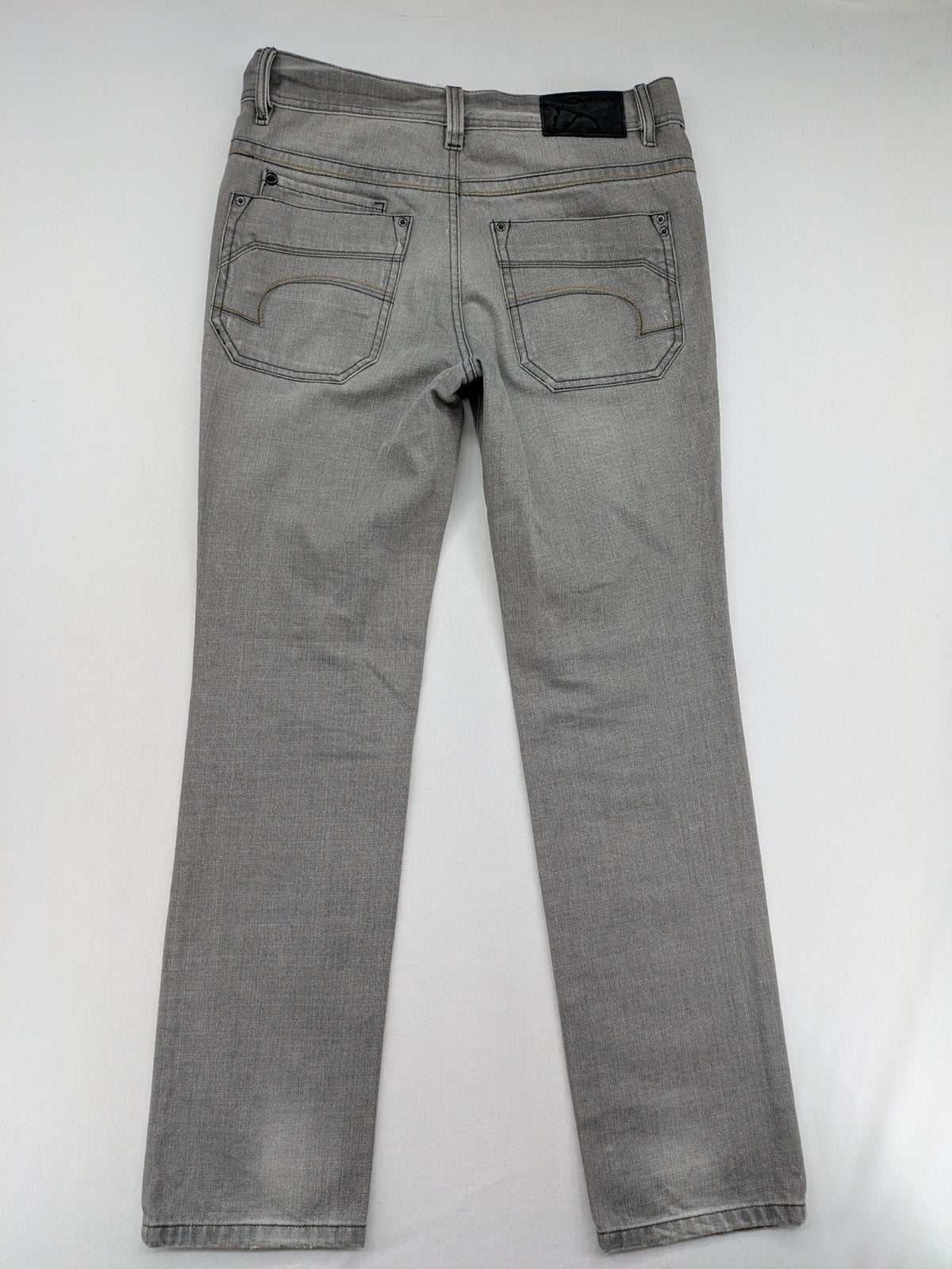Esprit grey straight jeans with button fly and classic 5-pocket design.
