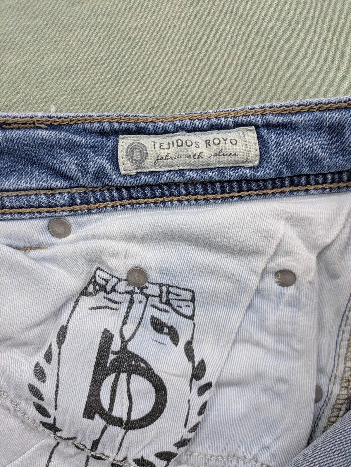 Bugatti blue straight jeans with classic 5-pocket design and light wash denim.