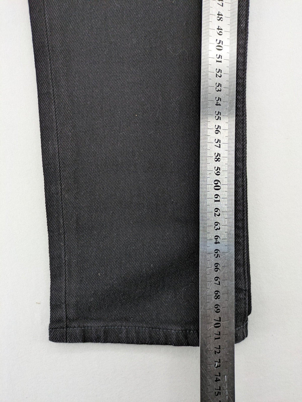 Esprit grey straight jeans with medium rise and original tags, classic denim style.