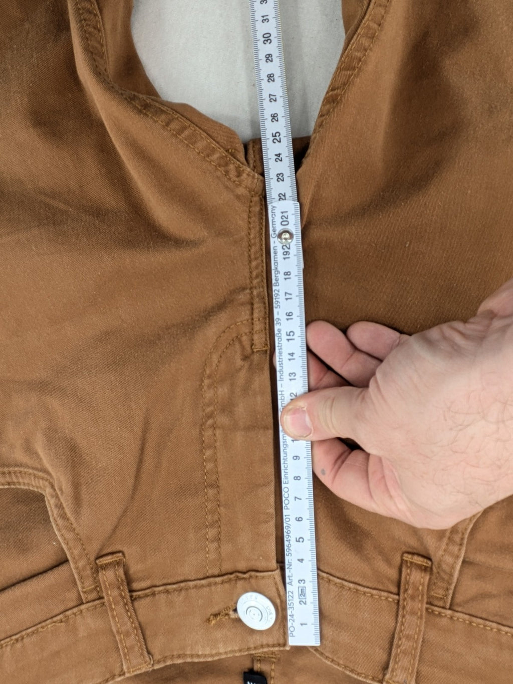 Savvy brown skinny jeans, classic 5-pocket design, made from cotton stretch twill.