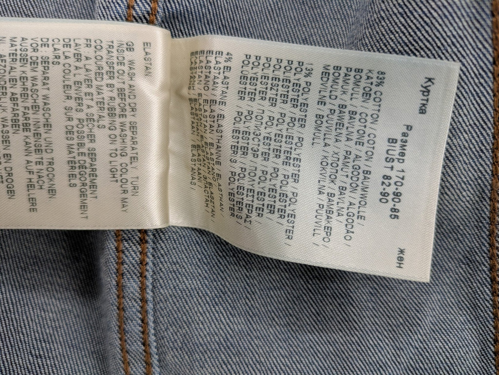 Lee blue denim jacket classic slim fit with button closure and chest pockets