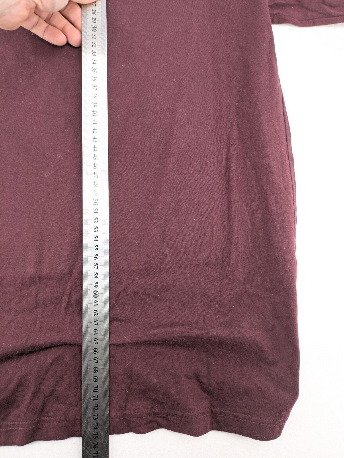 ADI band t-shirt burgundy with blue graphic parody of Adidas logo and Goku silhouette