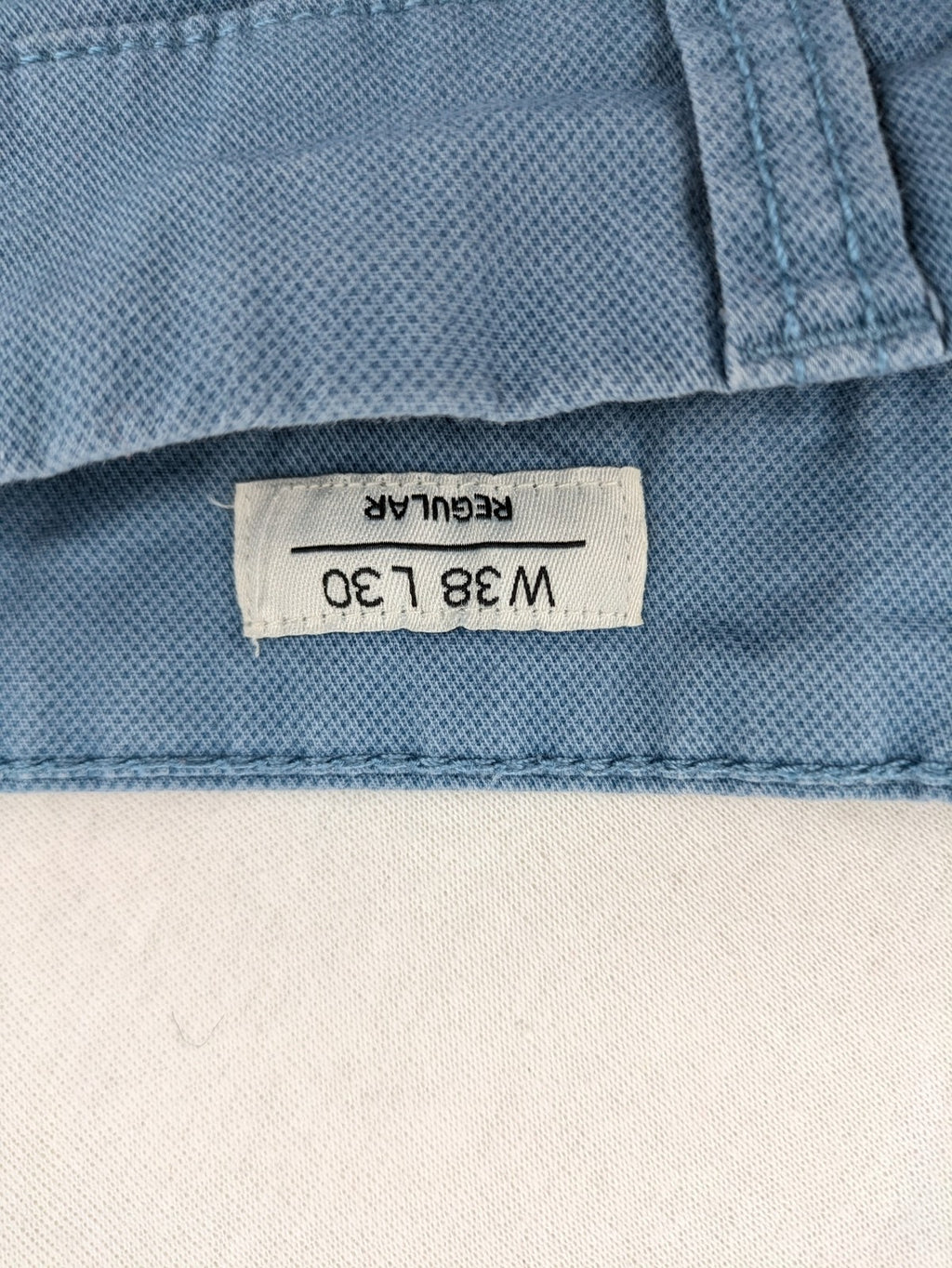 C&A blue chino pants regular fit 5-pocket design with zipper, made of cotton stretch.
