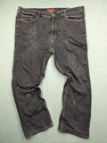 Paddock's straight jeans dark wash grey cotton-stretch denim with classic straight leg design.