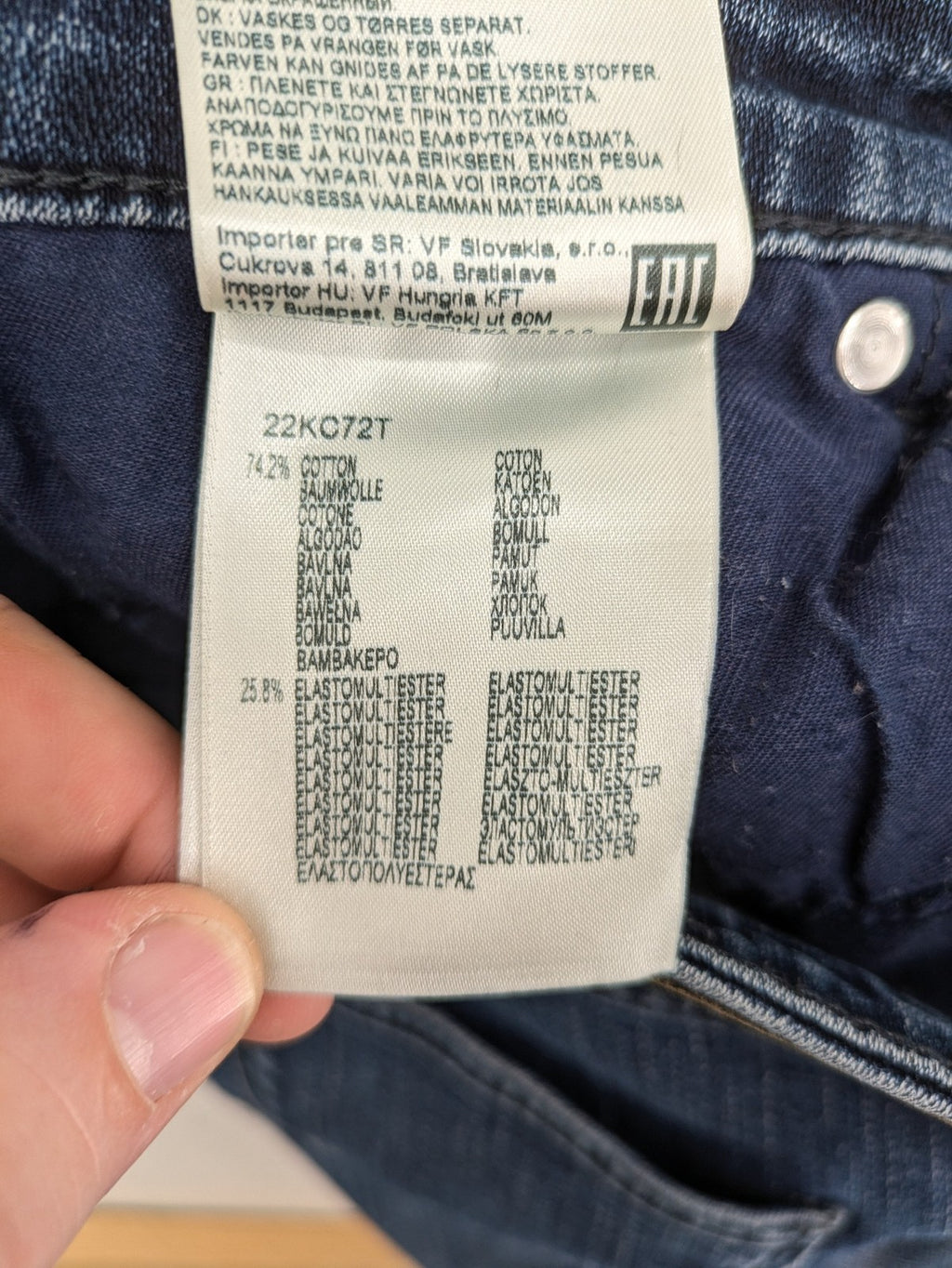 Wrangler straight jeans blue stretch denim classic fit W29 L30 with logo patch