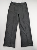 Zara grey wide-leg pants with front decorative seams and soft fabric blend.