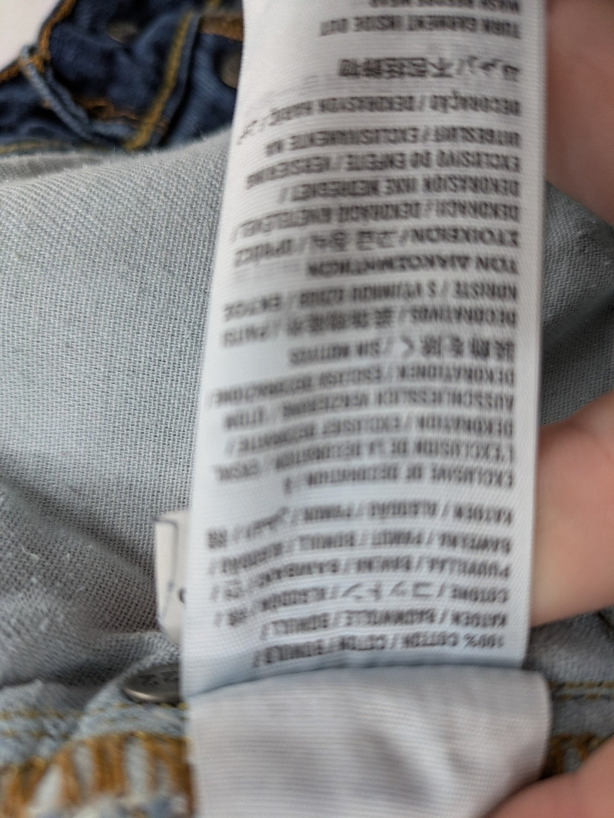 Hollister blue super skinny jeans medium wash button fly with faded details.