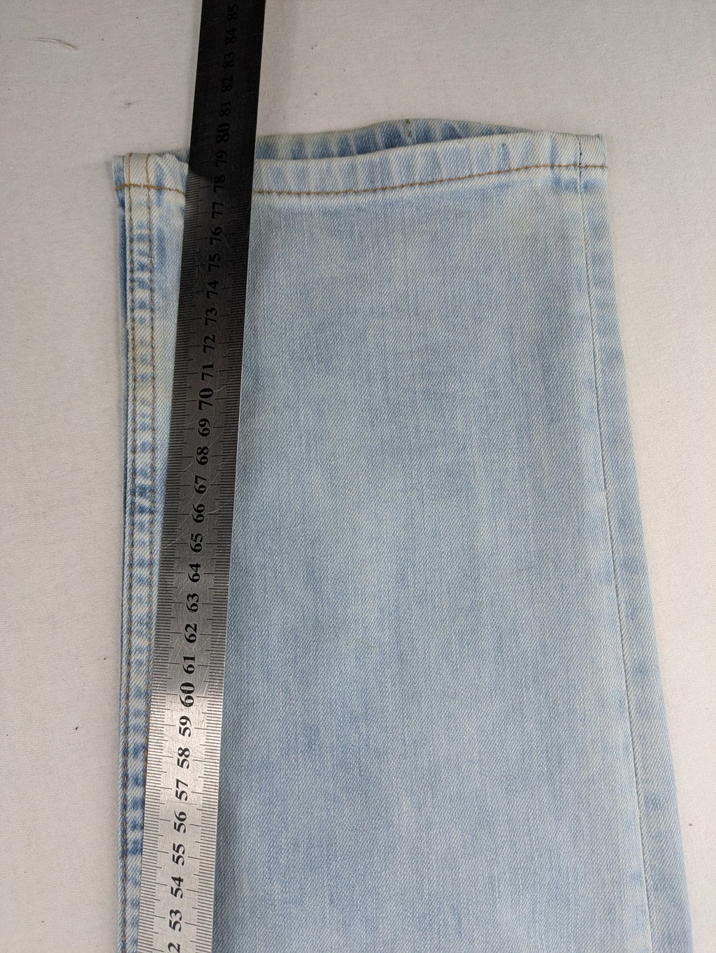 Koton Jeans blue straight jeans with distressed details and classic 5-pocket style.